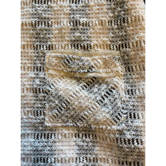 Anthropologie 9-H15 STCL Collared Knit Tweed Boucle Short Sleeve Top Medium - Picture 7 of 8